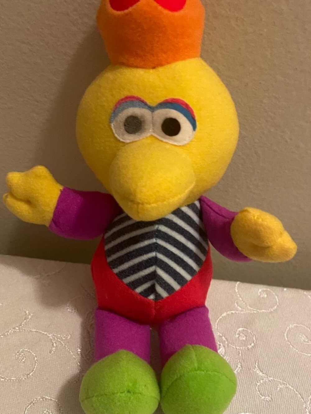 1996 Big Bird Sesame Street Fairy Tale Soft Pals. Tyco Preschool.  Avon Catalog